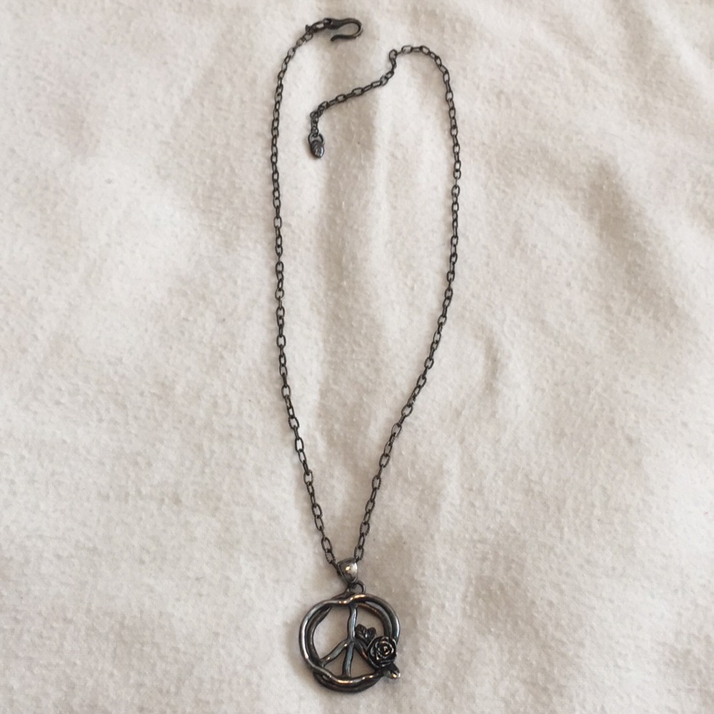 Artisan made peace necklace☮️ - Picture 2 of 4